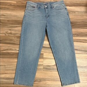 JOE'S JEANS Women’s Size 31 High Rise Straight Crop Jeans Medium Wash Whisker